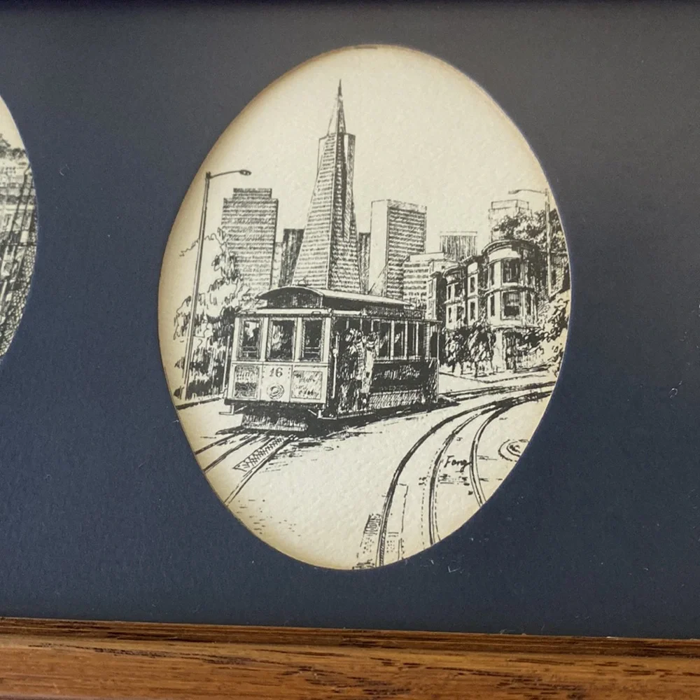 Elegant Brown Framed Cityscape Wall Art!